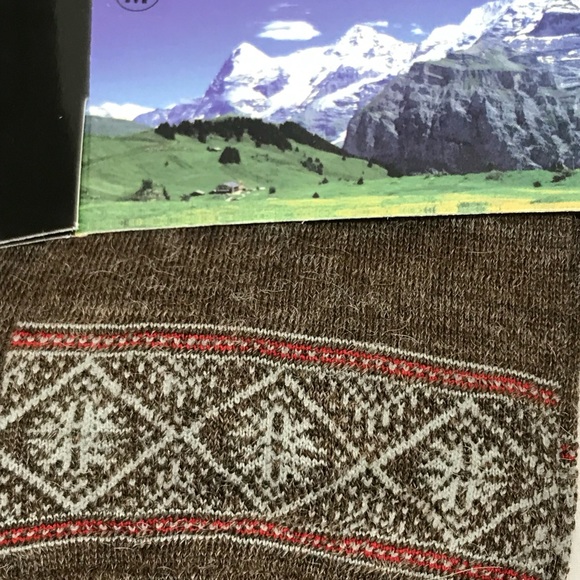 Alpaca 🦙 Socks Brown Fair Isle Nordic M Lot of 3 Made in Peru - Picture 10 of 13